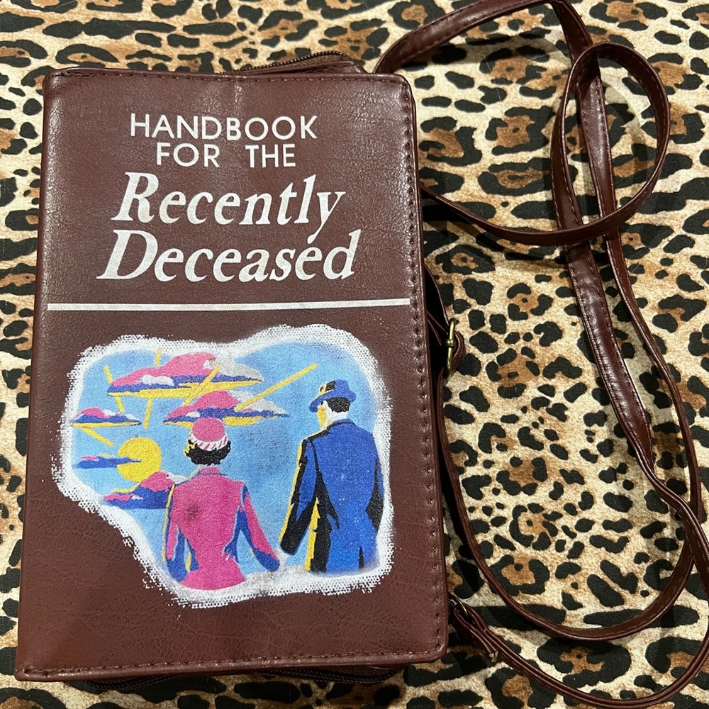 Beetlejuice Crossbody book Bag